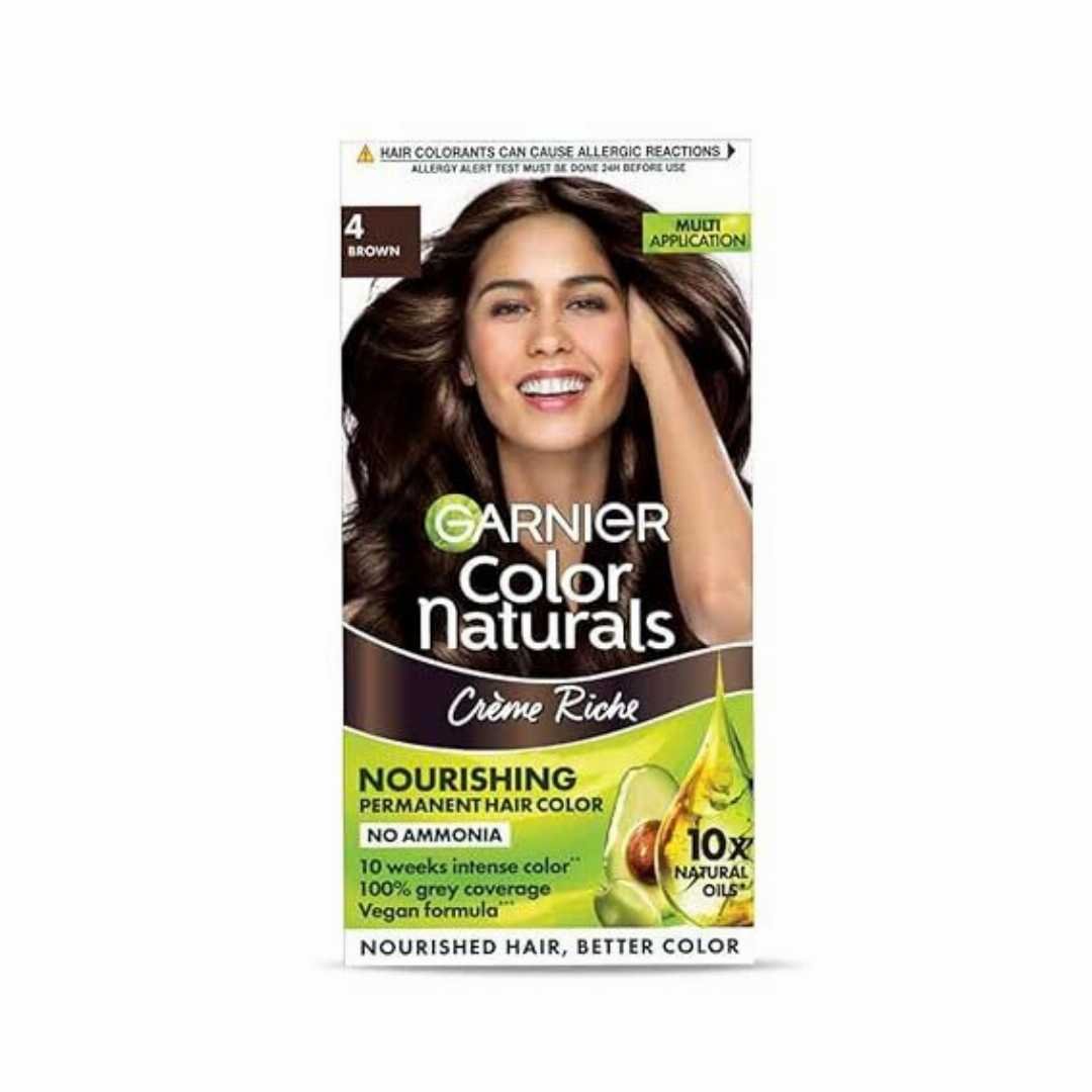 Garnier Color Naturals Shade 4 Brown 60ml +70g