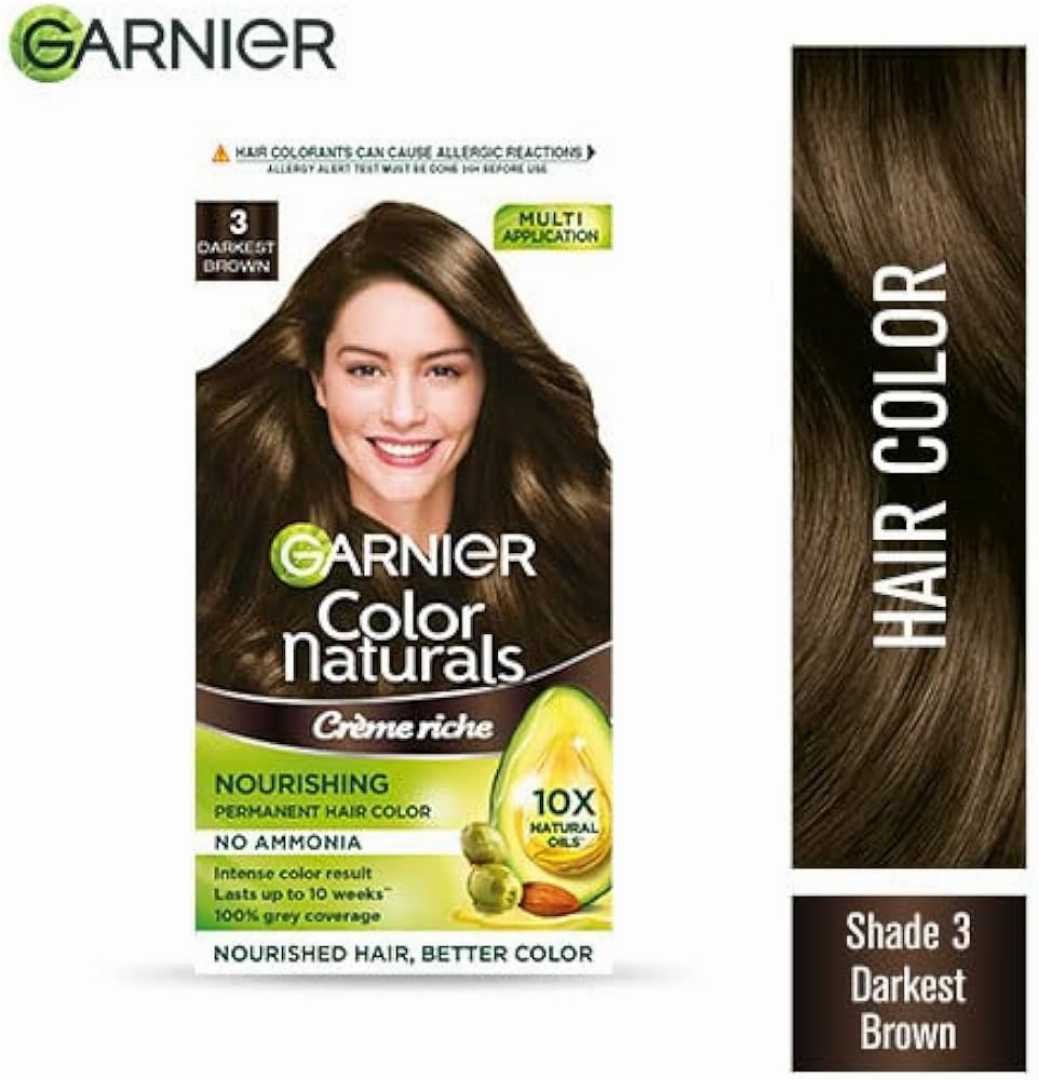 Garnier কালার ন্যাচারালস 3 ডার্কেস্ট ব্রাউন 70ml + 60g