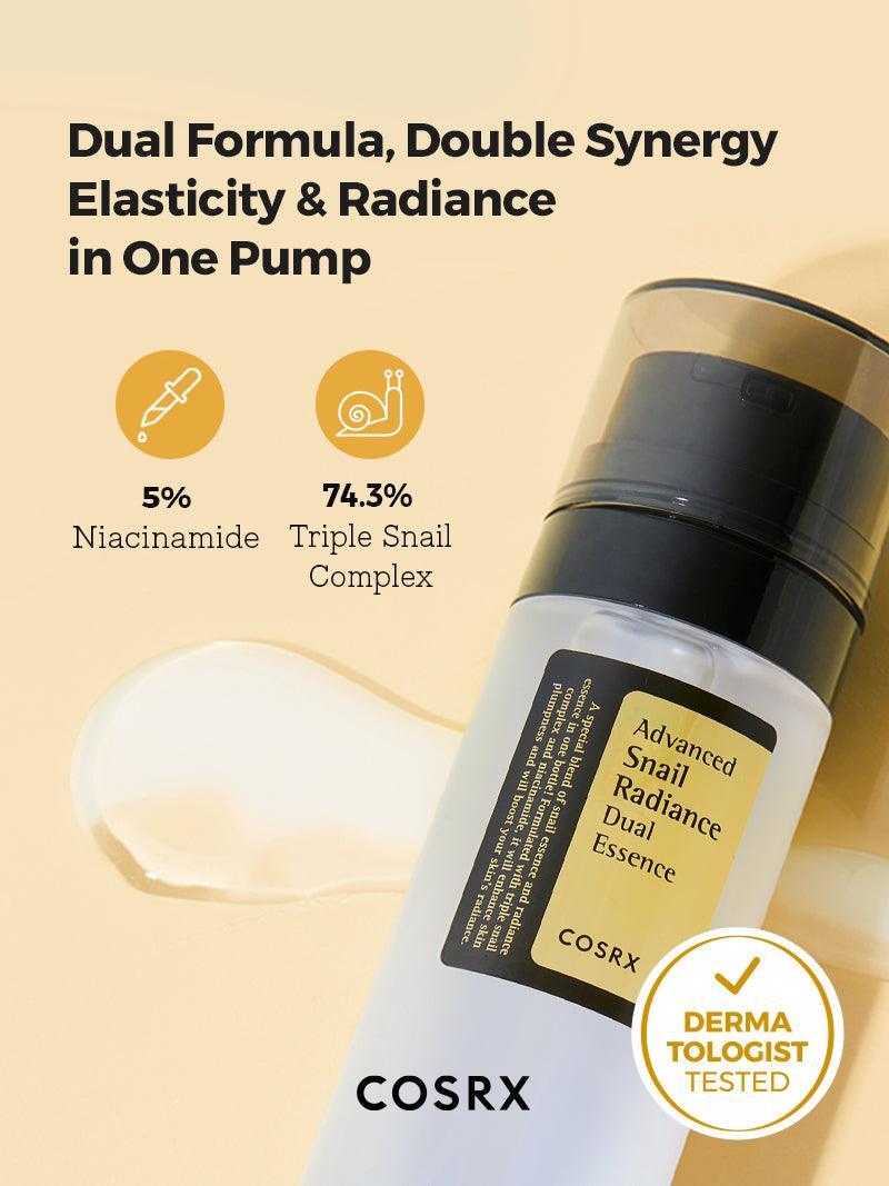 COSRX Advanced Snail Radiance Dual Essence – 80ml